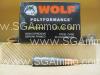 100 Round Lot - 7.62x39 FMJ 123 Grain WPA Wolf Polyformance ammo - Made in Russia by Barnaul - FMJ Projectile